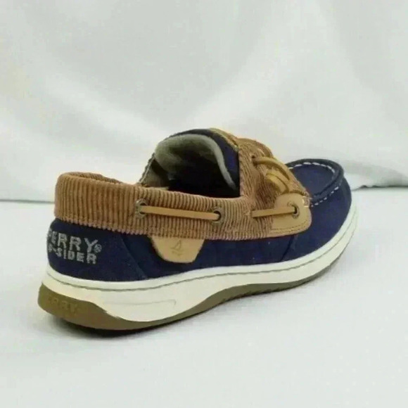 Sperry Top Sider Size 6.5M Women s Denim Corduroy Three Eye Boat Shoes STS90253 - Picture 3 of 12